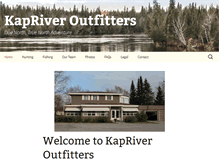 Tablet Screenshot of kapriveroutfitters.ca